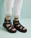 Luciana platåsandal sort