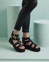 Luciana platåsandal sort