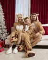 Christmas Julejumpsuit Reinsdyr beige.