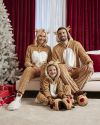 Christmas Julejumpsuit Reinsdyr beige.