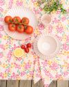 Bordduk 90x90 Alices blomstereng Rosa