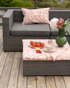 Bordduk 90x90 Alices blomstereng Rosa