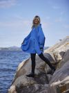 Vestland poncho Blå
