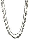 Smykke dobbel rhodium