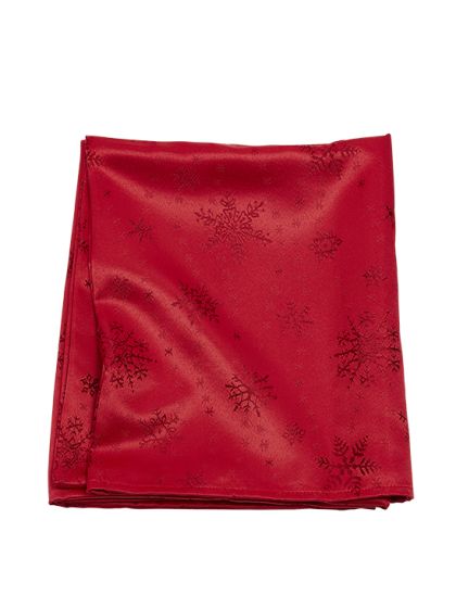 Juleglede Jacquard duk rød
