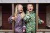 Regndress med for og mønster Grønn