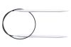 Gjestal Garn Rundpinner aluminium. 60 cm