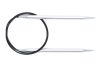 Gjestal Garn Rundpinner aluminium. 80 cm
