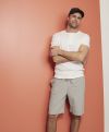 Basic Michael college shorts grå
