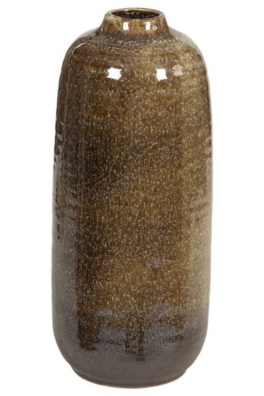 Helmi vase hådlaget keramikk brun