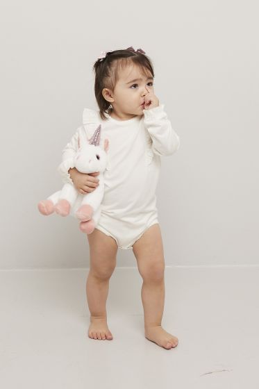 Body med broderi anglaise Offwhite