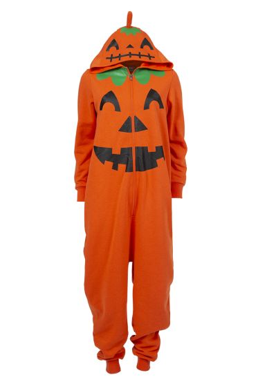 Kids World Jumpsuit med gresskarmotiv orange