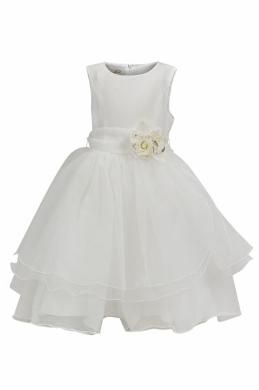 Kids World kjole med hårbånd offwhite