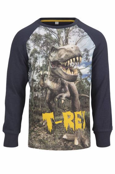 Kids World Genser med kult fotoprint av Dinosaur marine