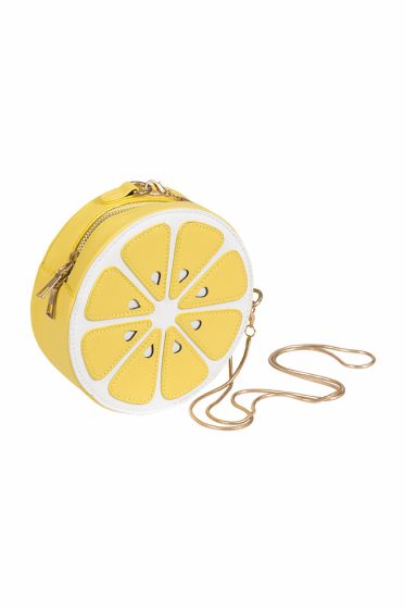 LT Kids Accessories veske i kult design med metallsnor gul