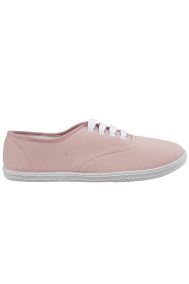SK tøysko i canvas rosa