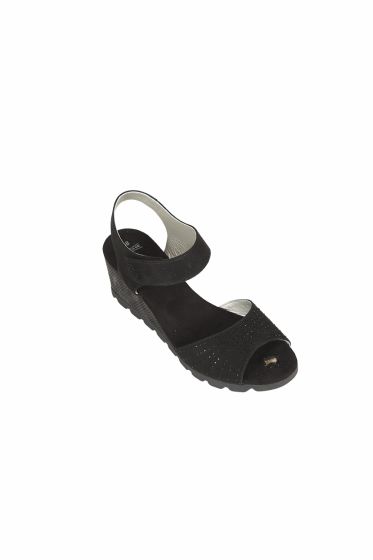 Sprox Violet sandal med kilehel sort