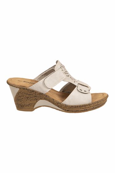 Supremo Arya slip-in sandal lysegrå