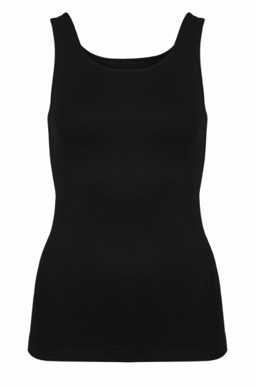 Crossbow seamless singlet med brede stropper sort