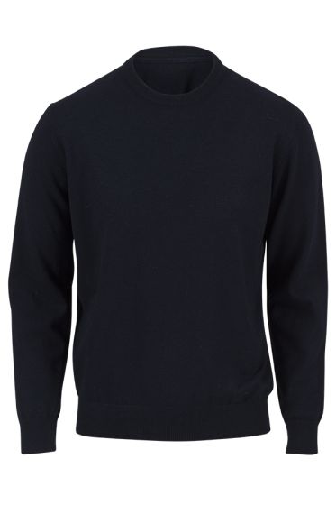 Denim & Casual Gilbert strikkegenser med ull marine