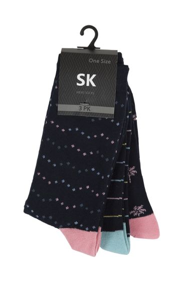 SK strømpter med print 3pk hawaii