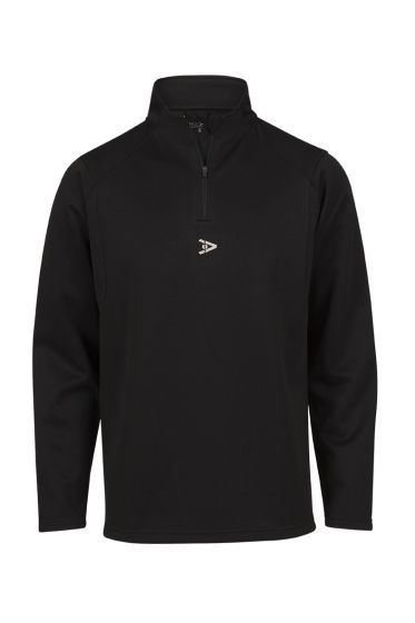 Run Renzo treningsgenser med zip i hals sort