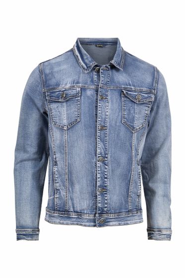 Denim & Casual Casey jeansjakke blå
