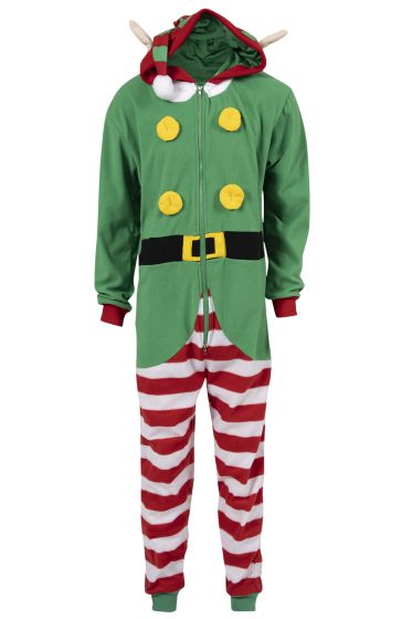 Crazy Christmas Alv jumpsuit Herre grønn