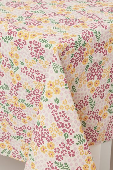 Alices blomstereng bordduk 140x240 Rosa