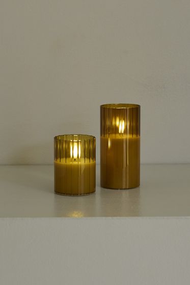 Lysglass led 10cm Stripes Original