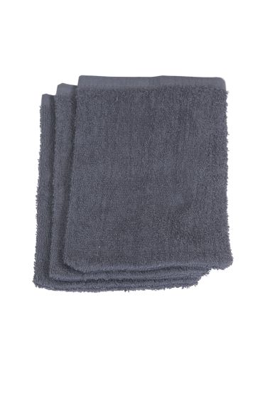 Bekvem vaskehanske 3pk absorberende frotté koksgrå