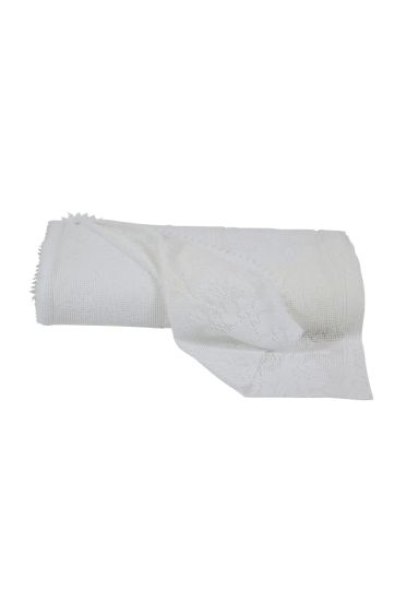 Nostalgi metervare blonde 140cm hvit