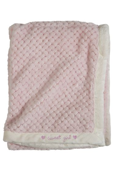 Cozy Babypledd 76x100cm rosa