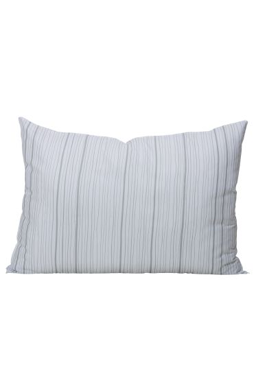 Polar Emma pute 50x70cm hvit/grå stripet