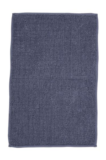 Baderomsmatte chenille 50x80cm lilla-grå