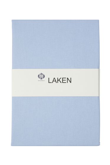 Rest on våre glatte laken i 100% bomull kommer uten strikk eller formsydde kanter. lysebl