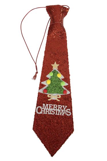 Crazy Christmas Funny slips med glitter rød