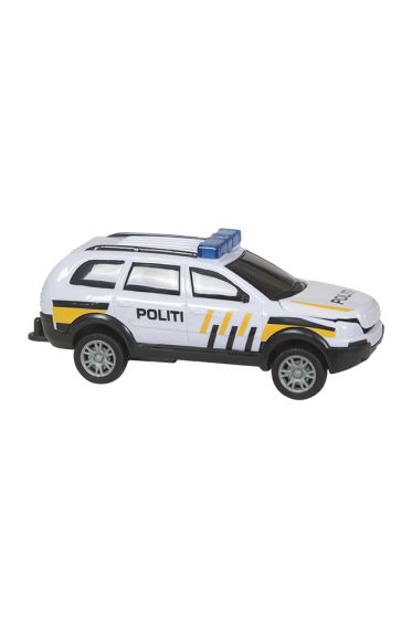Norsk politibil 15cm hvit