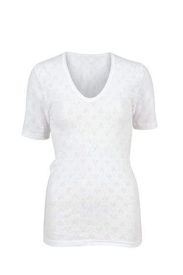 Iris trøye med kort erm offwhite