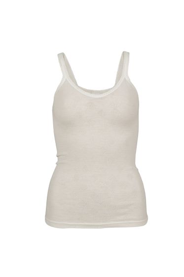 Iris singlet i ull offwhite