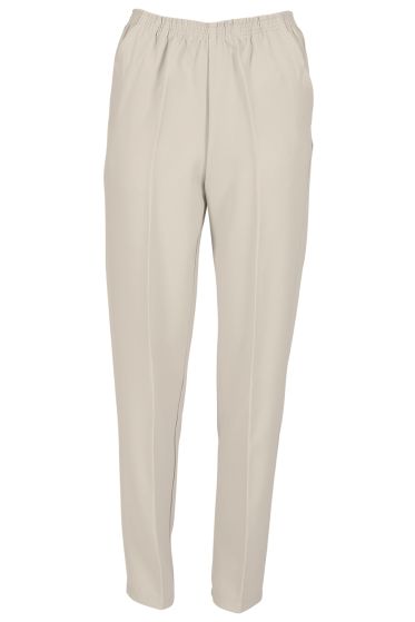 Fair Lady Sonia bukse med legg og strikk i livet beige