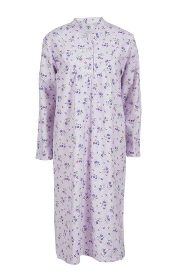 Nightwear Rosetta nattkjole i flanell rosa