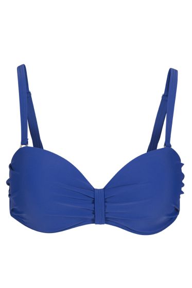 Swimwear bikinioverdel bandeau-bh blå