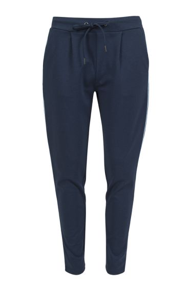 Lifetime joggers med kontrast piping marine