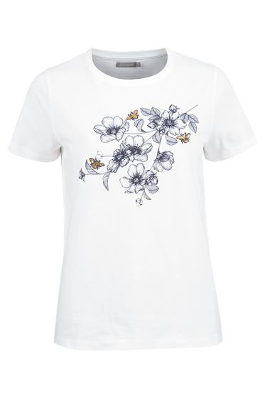 Lifetime Sibyl t-skjorte med blomsterprint hvit