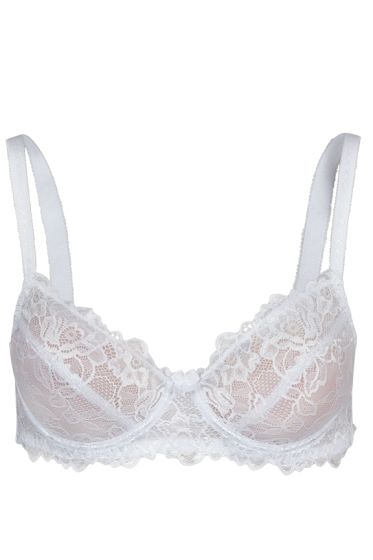 Basic Eva balconette-bh i blonde hvit