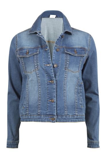 Lifetime denimjakke vasket blå