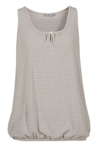 Lifetime Brooklyn stripet singlet beige med hvite striper