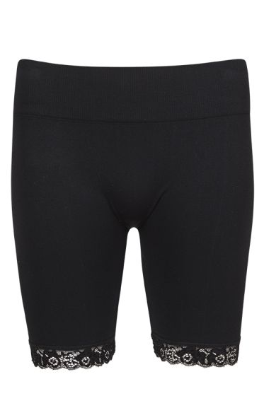 Basic sømløs shorts sort