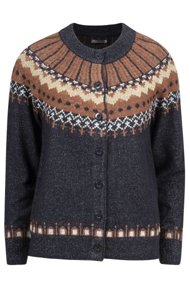 Lifetime Hazel cardigan med mønsterstrikk marine